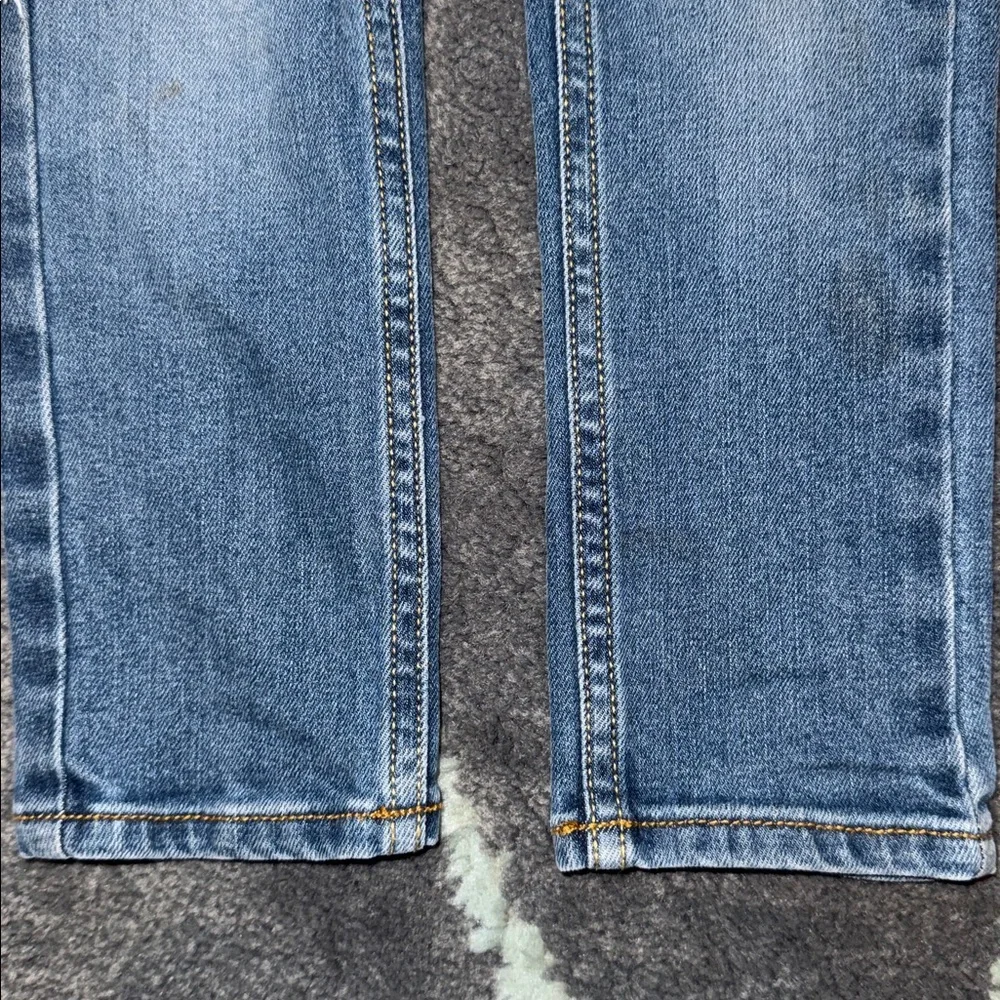 Distressed Denim Blue Jeans, Size 4 kids